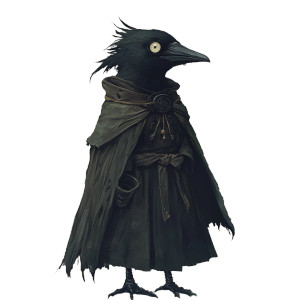 Invisible Black Kenku Vinyl Car Decal Sticker – Waterproof & UV-Resistant 8"