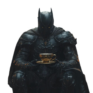 Dark Superhero Ride Vinyl Car Decal Sticker – Waterproof & UV-Resistant 8"