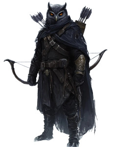 Evil Owl Archer Vinyl Car Decal Sticker – Waterproof & UV-Resistant 8"