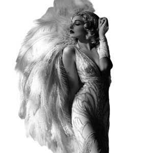 Feathered Gown Star Vinyl Car Decal Sticker – Waterproof & UV-Resistant 8"