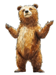 Children'S Book Bear Vinyl Car Decal Sticker – Waterproof & UV-Resistant 8"