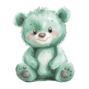 Cute Baby Bear V2 Vinyl Car Decal Sticker – Waterproof & UV-Resistant 8"