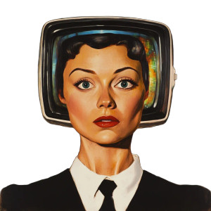 Tv Host Vinyl Car Decal Sticker – Waterproof & UV-Resistant 8"