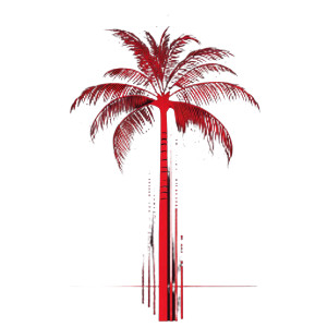 Cyberpunk Palm Logo Vinyl Car Decal Sticker – Waterproof & UV-Resistant 8"