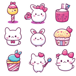 Sanrio Love Sweet Vinyl Car Decal Sticker – Waterproof & UV-Resistant 8"