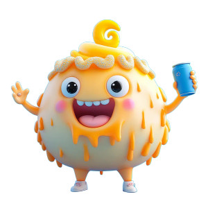 Cheerful Candy Character Vinyl Car Decal Sticker – Waterproof & UV-Resistant 8"