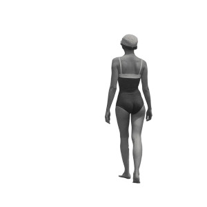 Vintage Swimmer Woman Vinyl Car Decal Sticker – Waterproof & UV-Resistant 8"