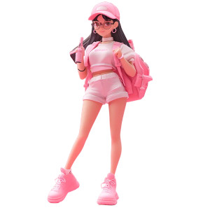 Stylish College Student Vinyl Car Decal Sticker – Waterproof & UV-Resistant 8"