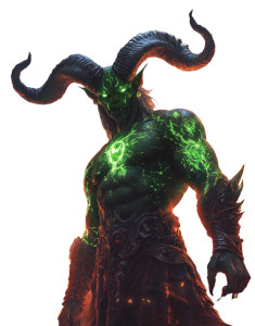 Green Demon Vinyl Car Decal Sticker – Waterproof & UV-Resistant 8"