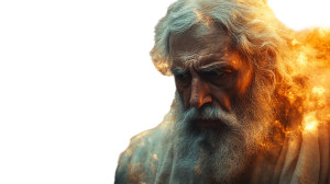 Moses' Divine Call Vinyl Car Decal Sticker – Waterproof & UV-Resistant 8"