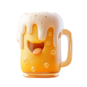 Foamy Beer Cup Vinyl Car Decal Sticker – Waterproof & UV-Resistant 8"