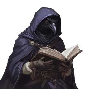 Raven Kenku Monk Vinyl Car Decal Sticker – Waterproof & UV-Resistant 8"