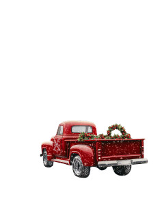 Vintage Christmas Truck V15 Vinyl Car Decal Sticker – Waterproof & UV-Resistant 8"