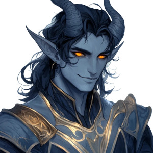 Tiefling Paladin V11 Vinyl Car Decal Sticker – Waterproof & UV-Resistant 8"