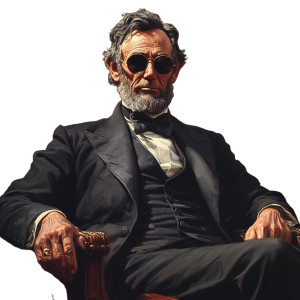 Abraham Lincoln Sunglasses Vinyl Car Decal Sticker – Waterproof & UV-Resistant 8" Abraham Lincoln Sunglasses Vinyl Car Decal Sticker – Waterproof & UV-Resistant 8"