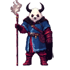Evil Panda Wizard Vinyl Car Decal Sticker – Waterproof & UV-Resistant 8"