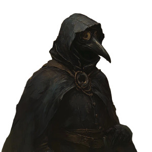 Medieval Plague Doctor Vinyl Car Decal Sticker – Waterproof & UV-Resistant 8"