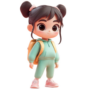 Cute Girl Toy V2 Vinyl Car Decal Sticker – Waterproof & UV-Resistant 8"