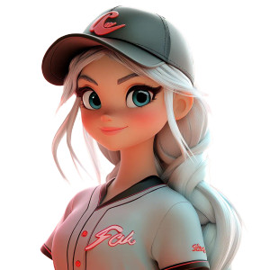 Pixar Baseball Girl V2 Vinyl Car Decal Sticker – Waterproof & UV-Resistant 8" Pixar Baseball Girl V2 Vinyl Car Decal Sticker – Waterproof & UV-Resistant 8"