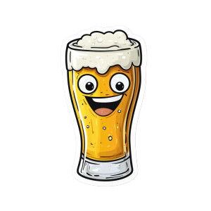 Cartoon Beer Sticker Vinyl Car Decal Sticker – Waterproof & UV-Resistant 8" Cartoon Beer Sticker Vinyl Car Decal Sticker – Waterproof & UV-Resistant 8"