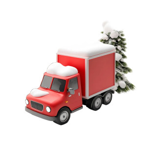 Red Delivery Truck Vinyl Car Decal Sticker – Waterproof & UV-Resistant 8" Red Delivery Truck Vinyl Car Decal Sticker – Waterproof & UV-Resistant 8"