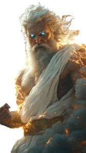 Zeus Thunder God V7 Vinyl Car Decal Sticker – Waterproof & UV-Resistant 8"