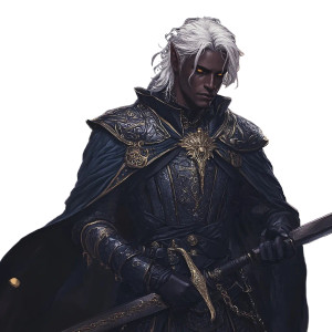 Marcus The Drow Guard Vinyl Car Decal Sticker – Waterproof & UV-Resistant 8"