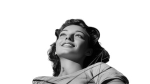 1950'S Woman Smiling Vinyl Car Decal Sticker – Waterproof & UV-Resistant 8" 1950'S Woman Smiling Vinyl Car Decal Sticker – Waterproof & UV-Resistant 8"