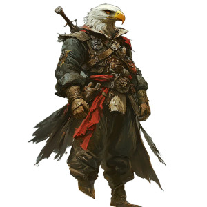 Sea Eagle Pirate Vinyl Car Decal Sticker – Waterproof & UV-Resistant 8"