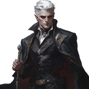 Dark Fantasy Vampire Vinyl Car Decal Sticker – Waterproof & UV-Resistant 8"