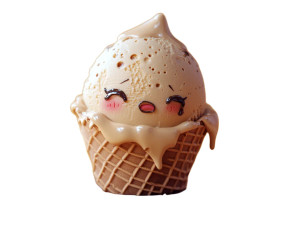 Sad Ice Cream V4 Vinyl Car Decal Sticker – Waterproof & UV-Resistant 8"