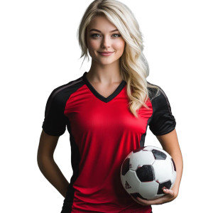 Soccer Player Portrait V4 Vinyl Car Decal Sticker – Waterproof & UV-Resistant 8"