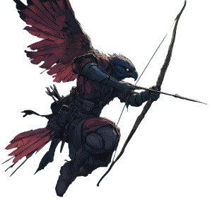 Aarakocra Ranger V4 Vinyl Car Decal Sticker – Waterproof & UV-Resistant 8"