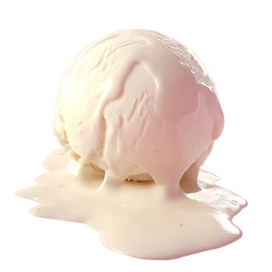 Melted Vanilla Ice Cream Vinyl Car Decal Sticker – Waterproof & UV-Resistant 8"