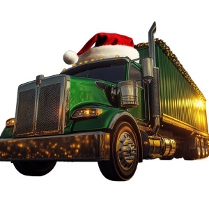 Festive Santa Truck Vinyl Car Decal Sticker – Waterproof & UV-Resistant 8" Festive Santa Truck Vinyl Car Decal Sticker – Waterproof & UV-Resistant 8"