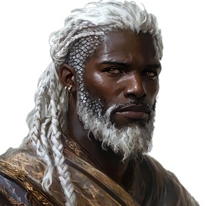 Grizzled Dragon-Scaled Human Vinyl Car Decal Sticker – Waterproof & UV-Resistant 8"