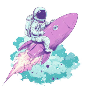 Astronaut On Rocket V5 Vinyl Car Decal Sticker – Waterproof & UV-Resistant 8" Astronaut On Rocket V5 Vinyl Car Decal Sticker – Waterproof & UV-Resistant 8"