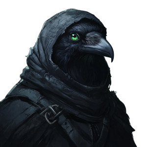 Ninja Raven Portrait Vinyl Car Decal Sticker – Waterproof & UV-Resistant 8"