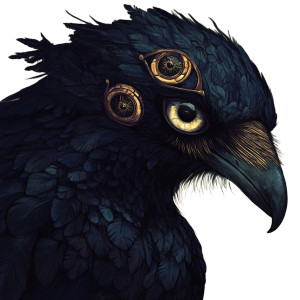 Three Eyed Raven Vinyl Car Decal Sticker – Waterproof & UV-Resistant 8"