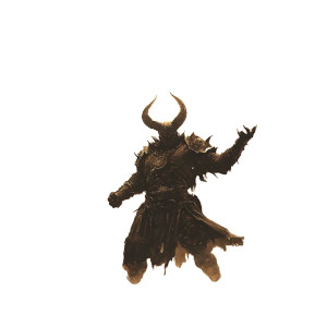 Horned Warlock Summoning Vinyl Car Decal Sticker – Waterproof & UV-Resistant 8"