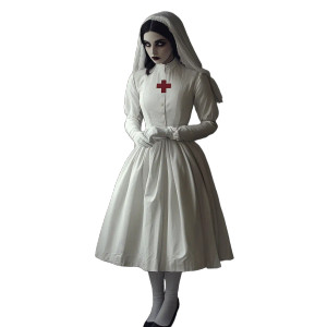 Vintage Vampire Nurse Vinyl Car Decal Sticker – Waterproof & UV-Resistant 8" Vintage Vampire Nurse Vinyl Car Decal Sticker – Waterproof & UV-Resistant 8"