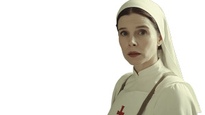 Red Cross Nun Vinyl Car Decal Sticker – Waterproof & UV-Resistant 8"