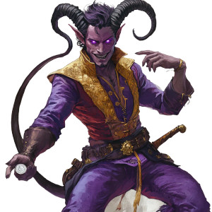 Mischievous Tiefling Acrobat Vinyl Car Decal Sticker – Waterproof & UV-Resistant 8"