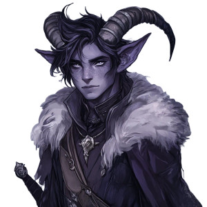 Noble Druid Tiefling Vinyl Car Decal Sticker – Waterproof & UV-Resistant 8"