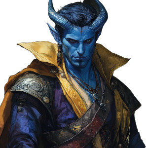 Levistus Tiefling Warlock Vinyl Car Decal Sticker – Waterproof & UV-Resistant 8"