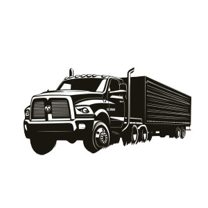 Ram Truck Silhouette Vinyl Car Decal Sticker – Waterproof & UV-Resistant 8"