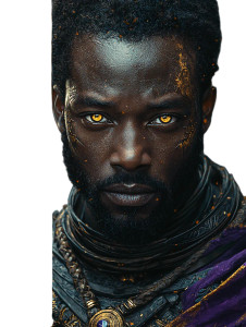 African Warrior Flag Vinyl Car Decal Sticker – Waterproof & UV-Resistant 8"