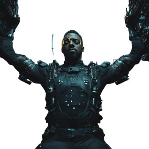 Cybernetic Jumpsuit Man Vinyl Car Decal Sticker – Waterproof & UV-Resistant 8"