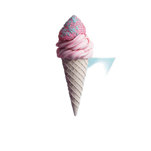 3D Ice Cream V5 Vinyl Car Decal Sticker – Waterproof & UV-Resistant 8"