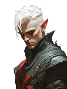 Shadow Elf Fighter Vinyl Car Decal Sticker – Waterproof & UV-Resistant 8"